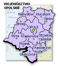 Wojew�dztwo opolskie - mapka